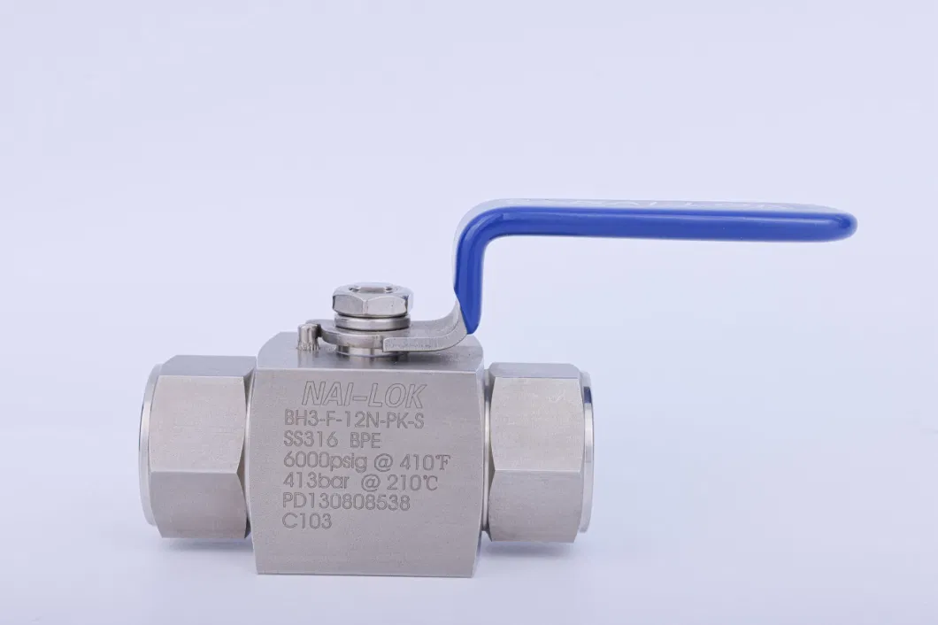 Nailok Bh High Pressure 6000psi Pneumatic Manual CNG Ball Valve Natural Gas Pipeline Ball Valves